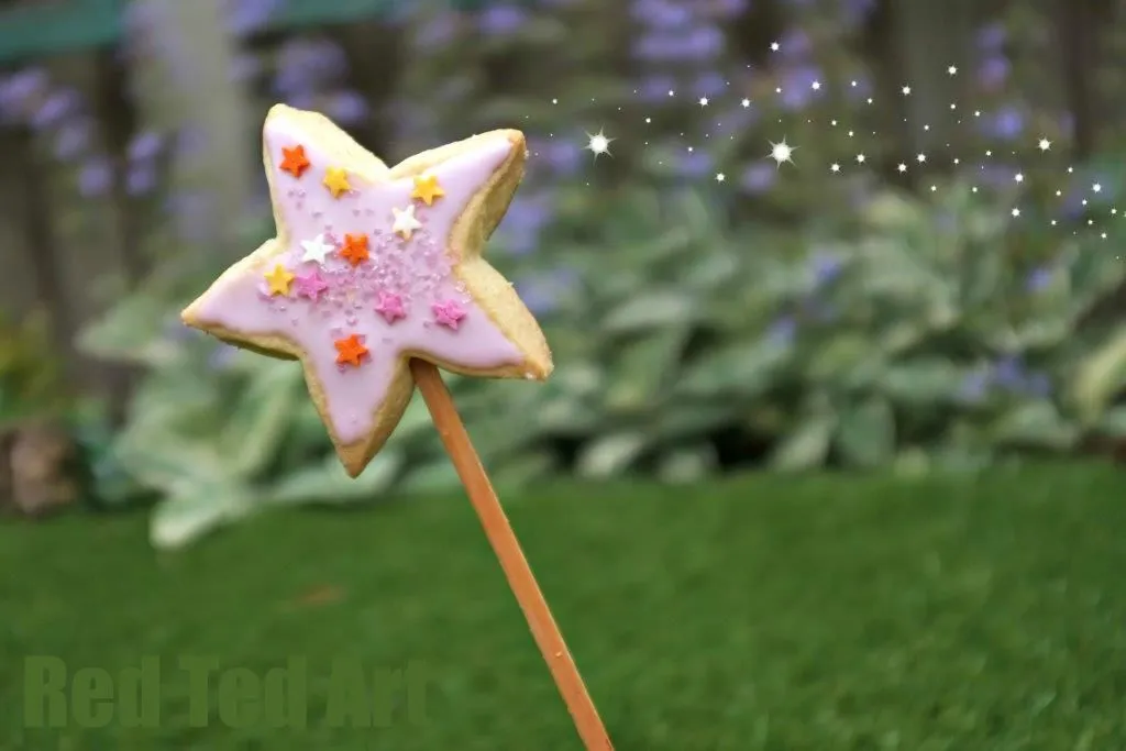 Fairy Godmother Wand Cookies on Stick