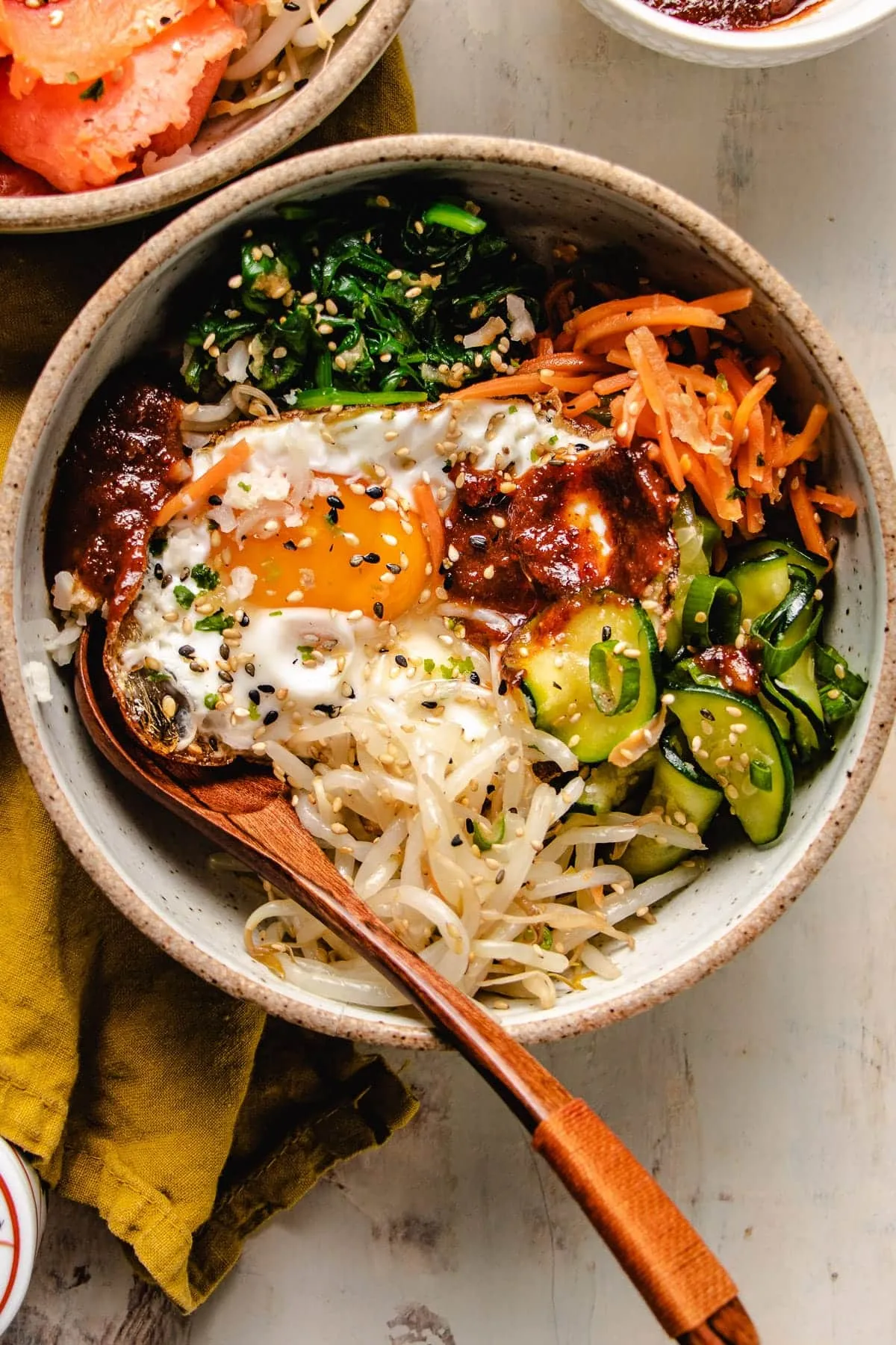 Fall Inspired Vegetarian Bibimbap