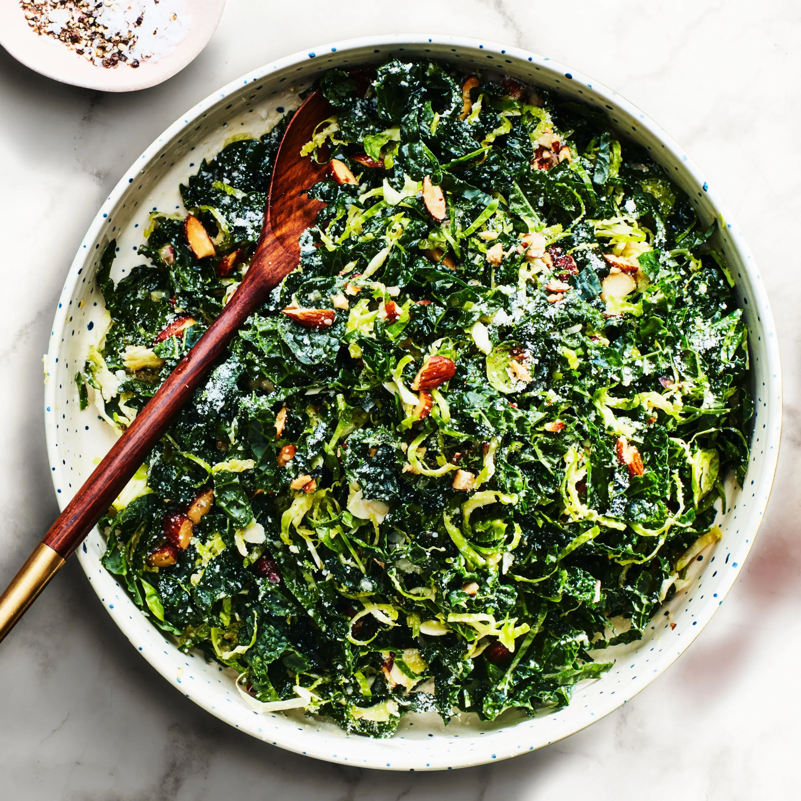 Fall Kale and Brussels Sprout Salad