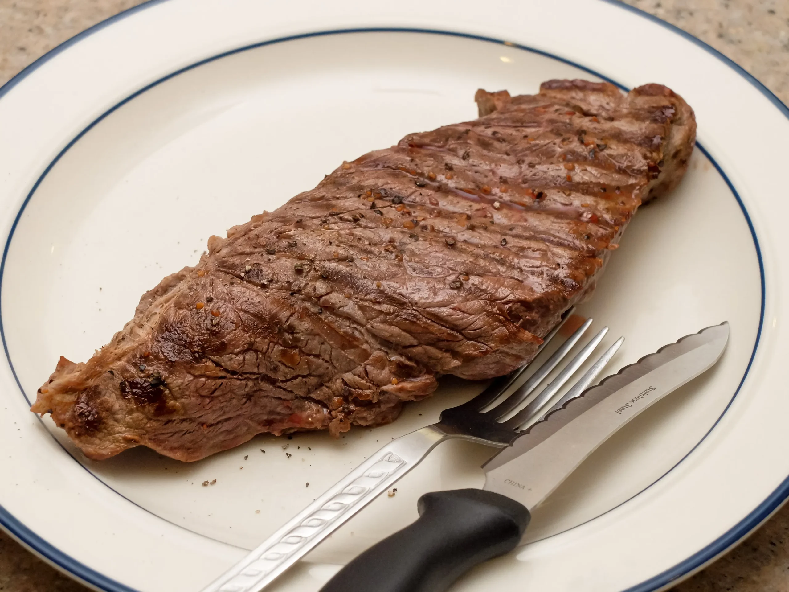 Family Style Marinated Grilled Flat Iron Steak