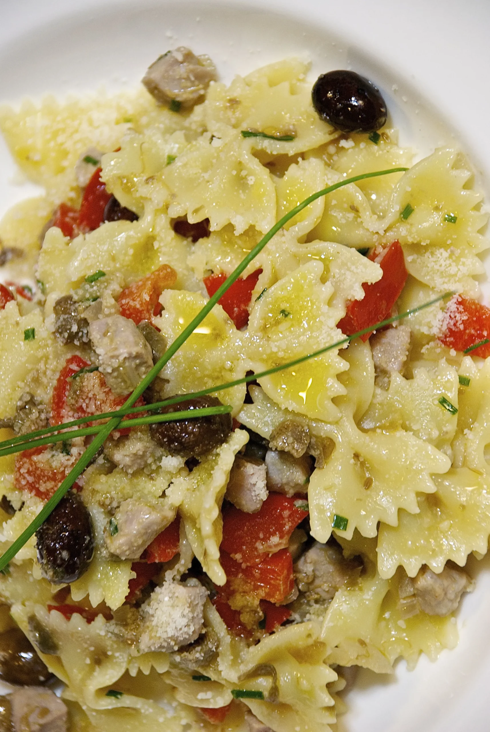 Farfalle with Tuna and Rosemary Mushroom Sauce