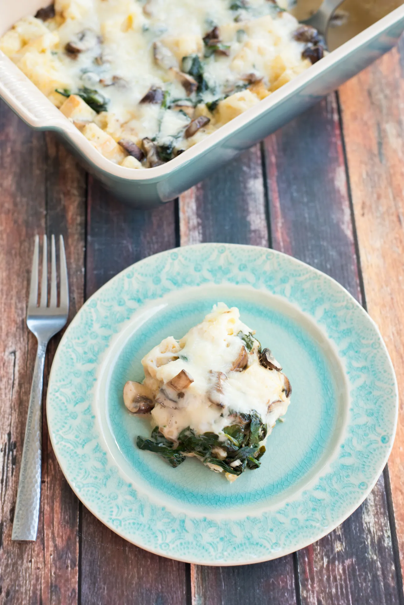 Feed Creativity Mushroom Spinach Strata Dill Havarti