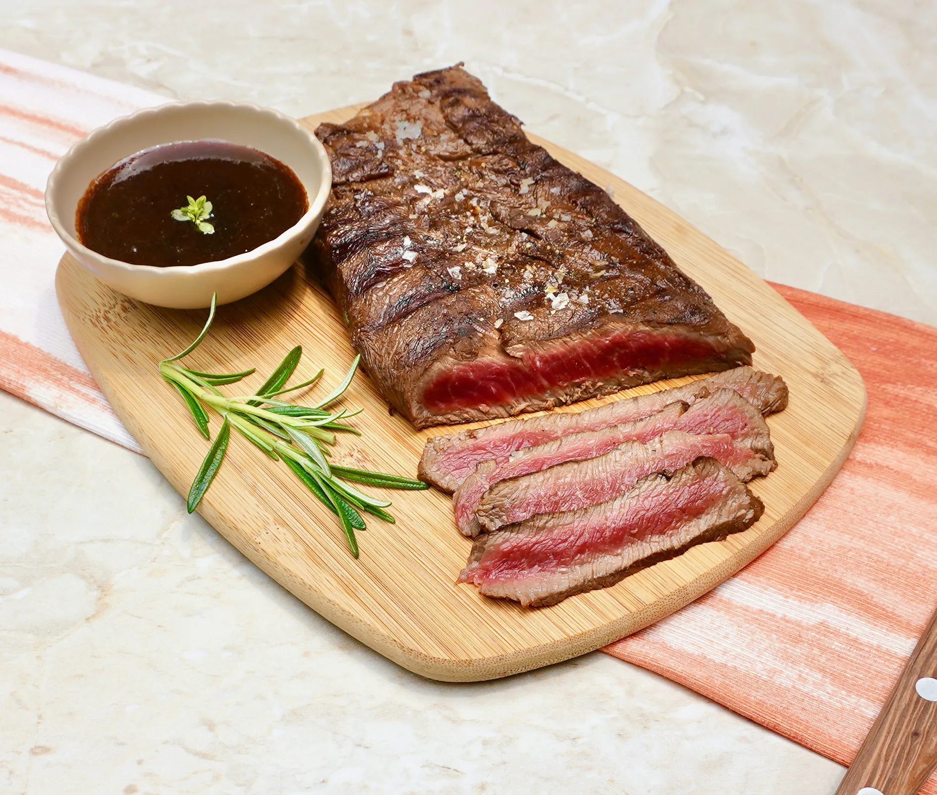Flat Iron Steak with Balsamic Roasted Radicchio