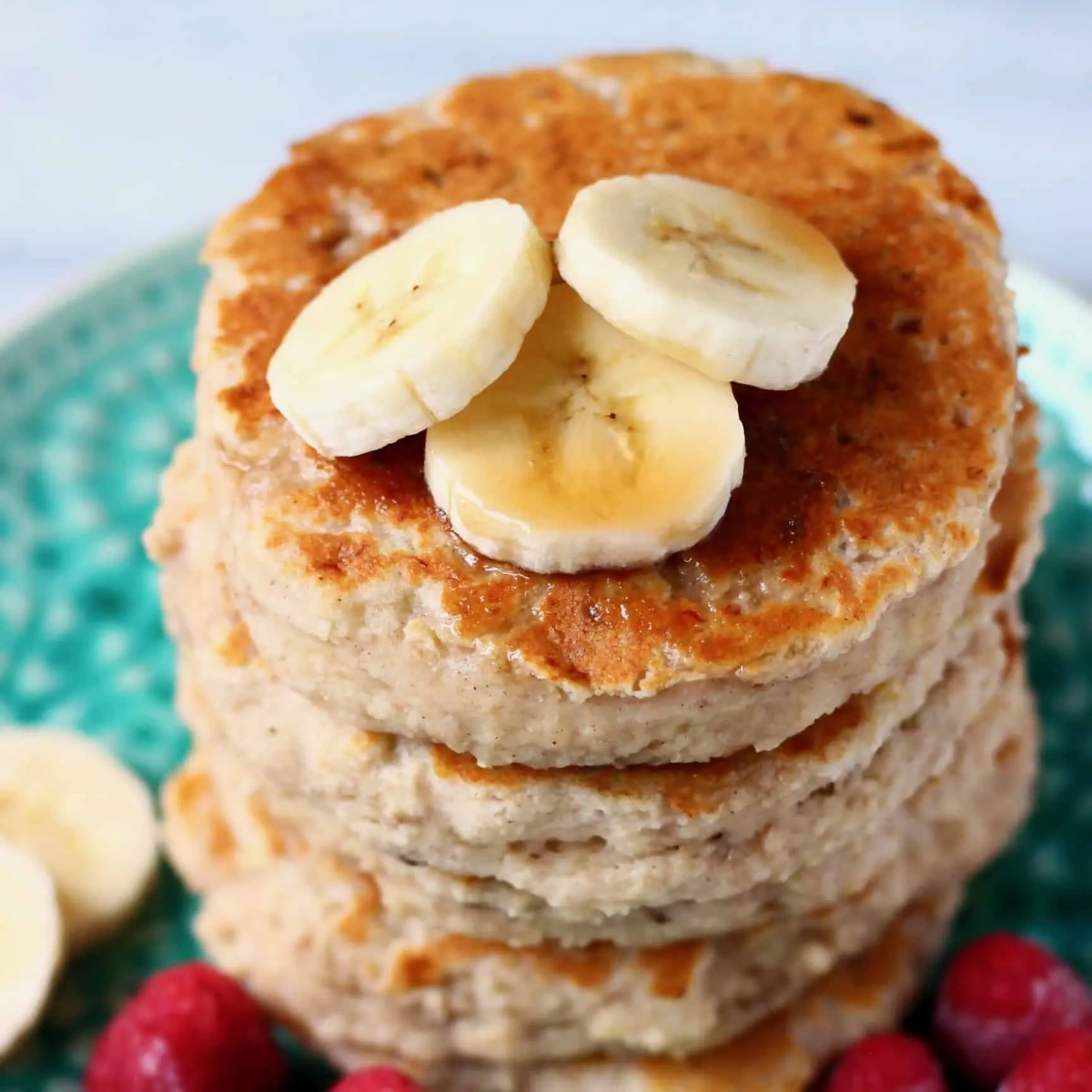 Fluffy Gluten Free Banana Pancakes Vegan Sugar Free