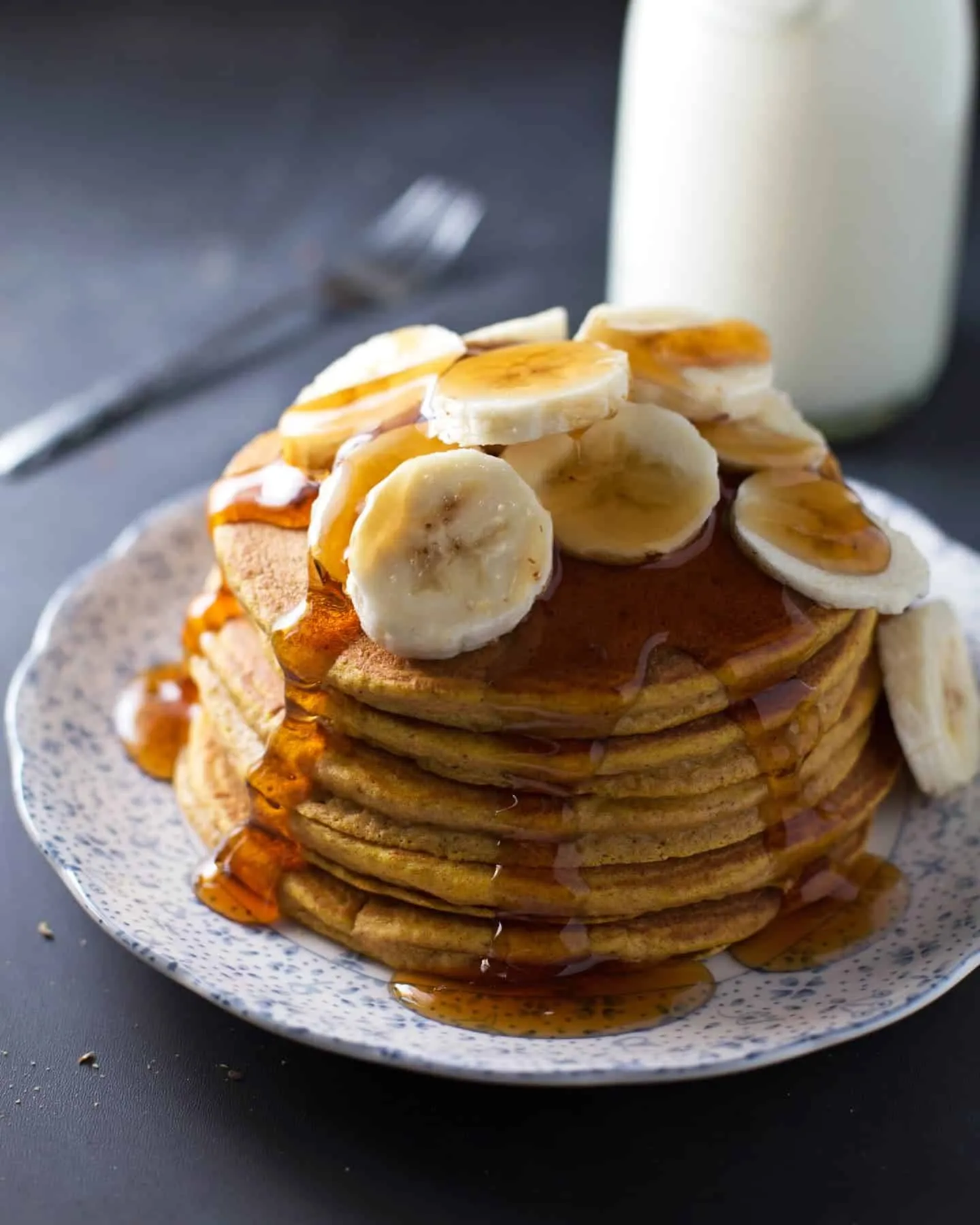 Fluffy Whole Wheat Pumpkin Pancakes