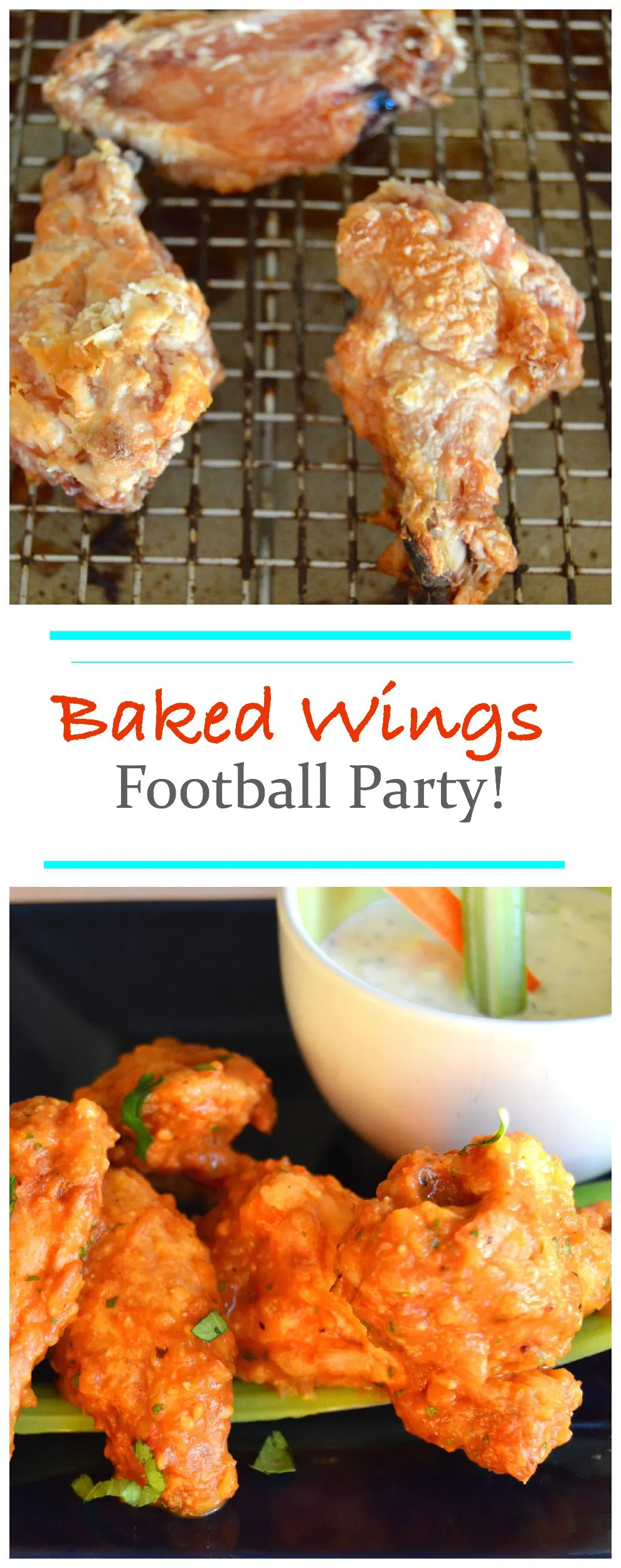Football Party Baked Chicken Wings