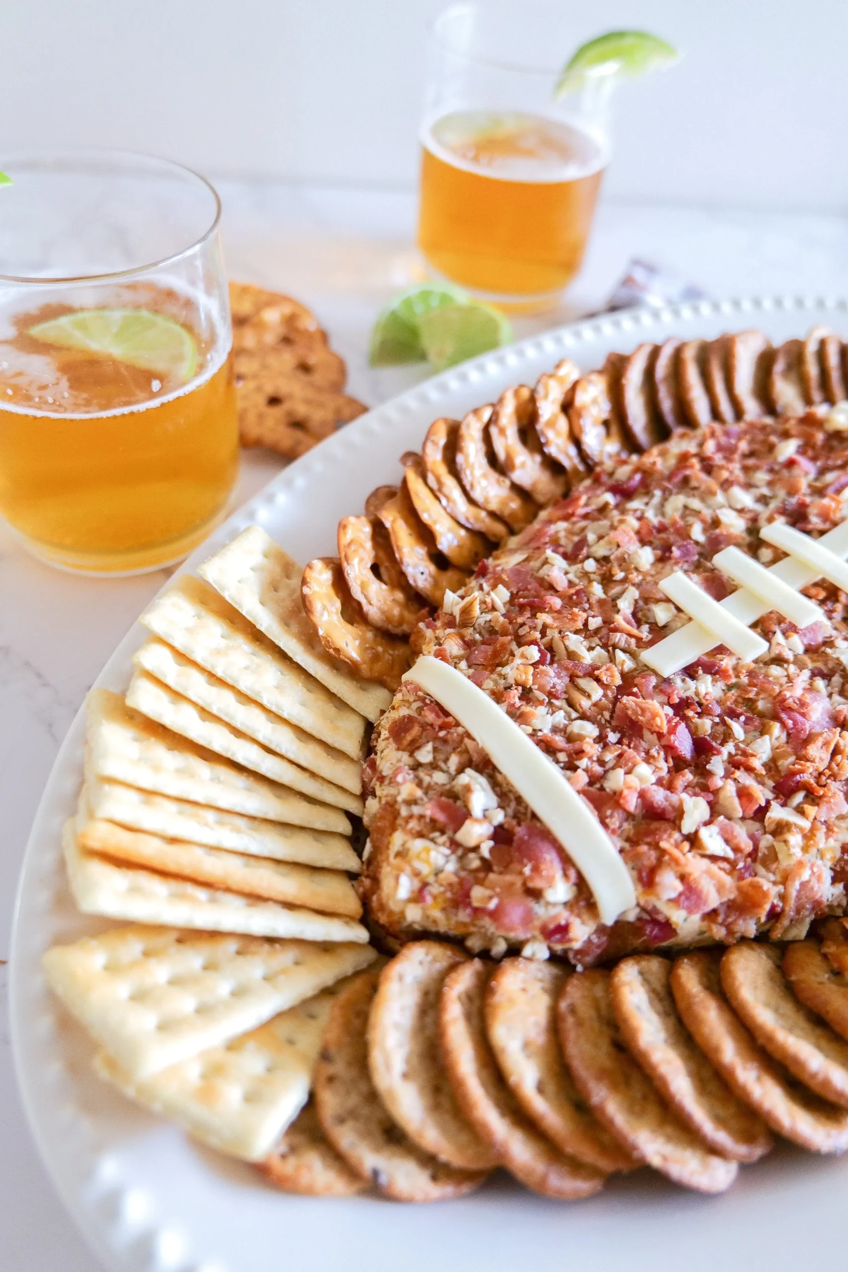 Football Shaped Cheese Ball