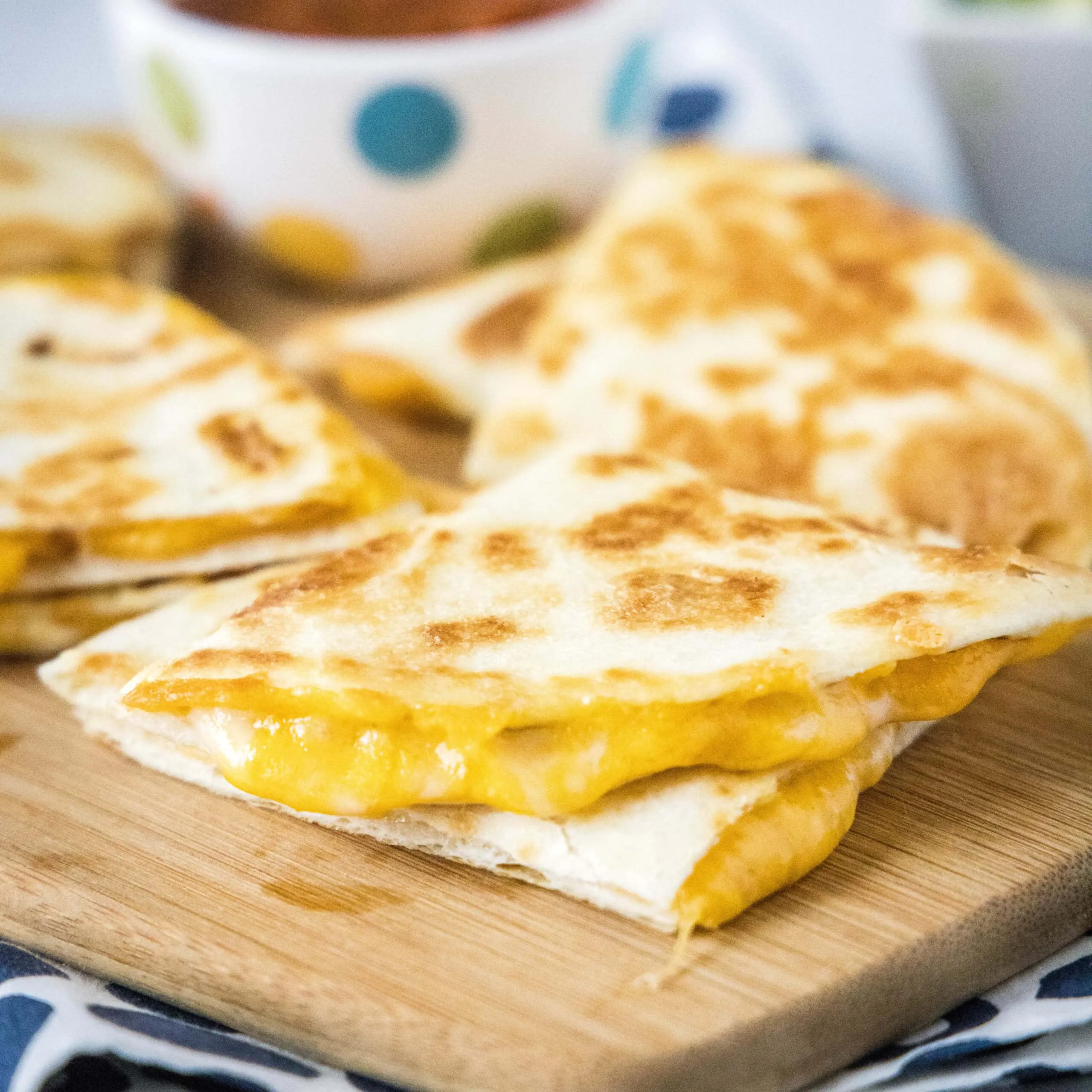 Four Cheese Mexican Quesadilla Bites