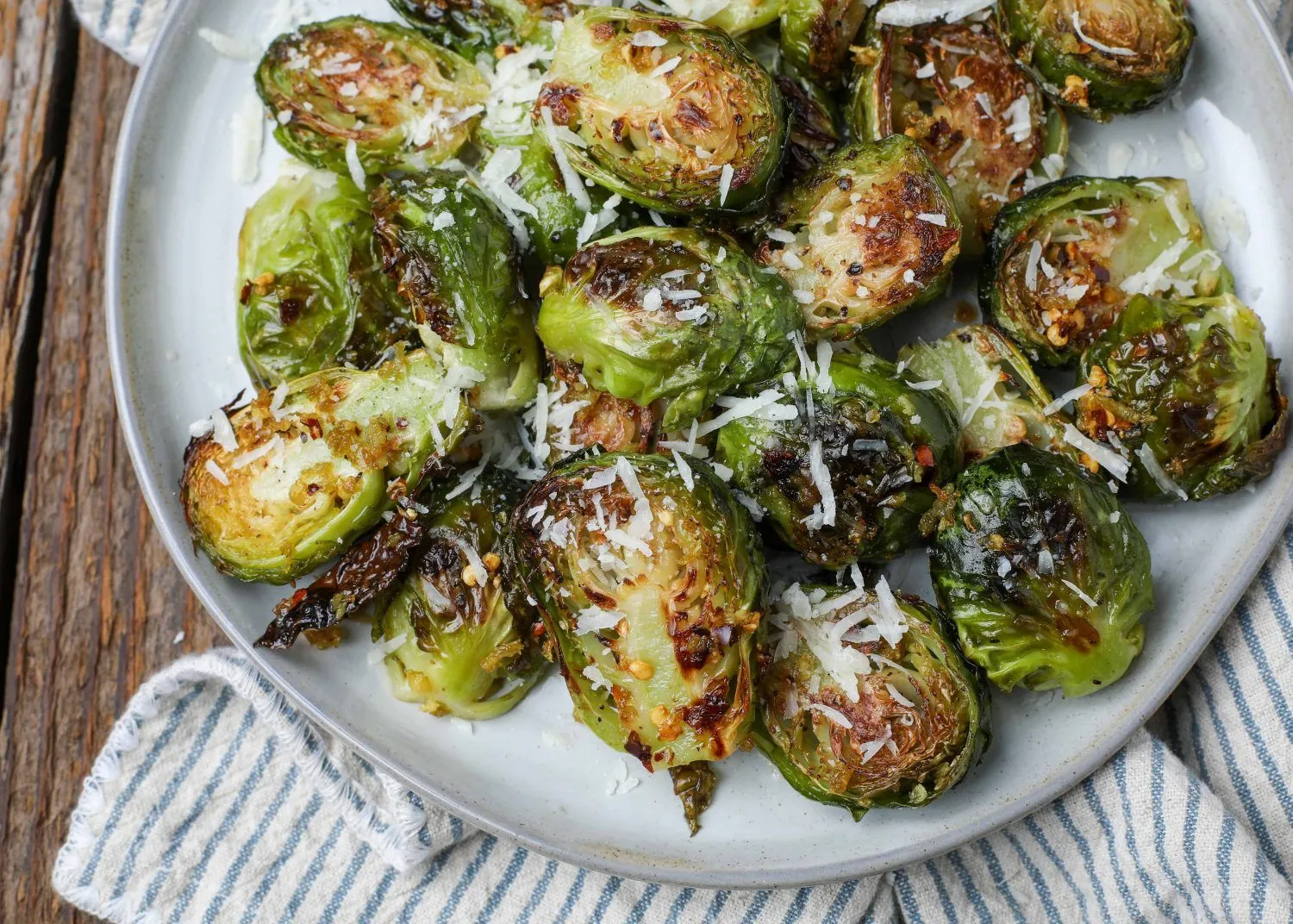 Franny's Roasted Brussels Sprouts with Manchego Toasted Almonds