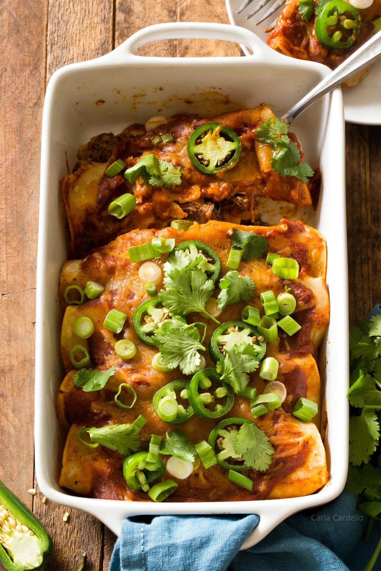 Freezer Slow Cooker Enchiladas GF