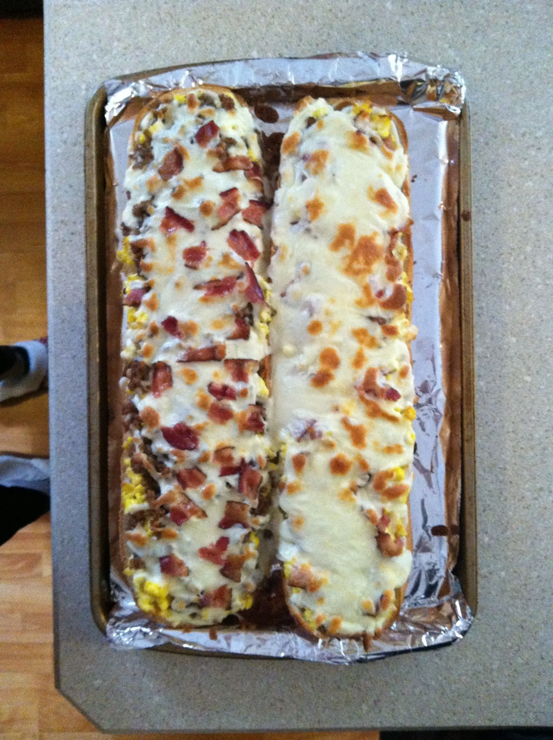French Bread Breakfast Pizza