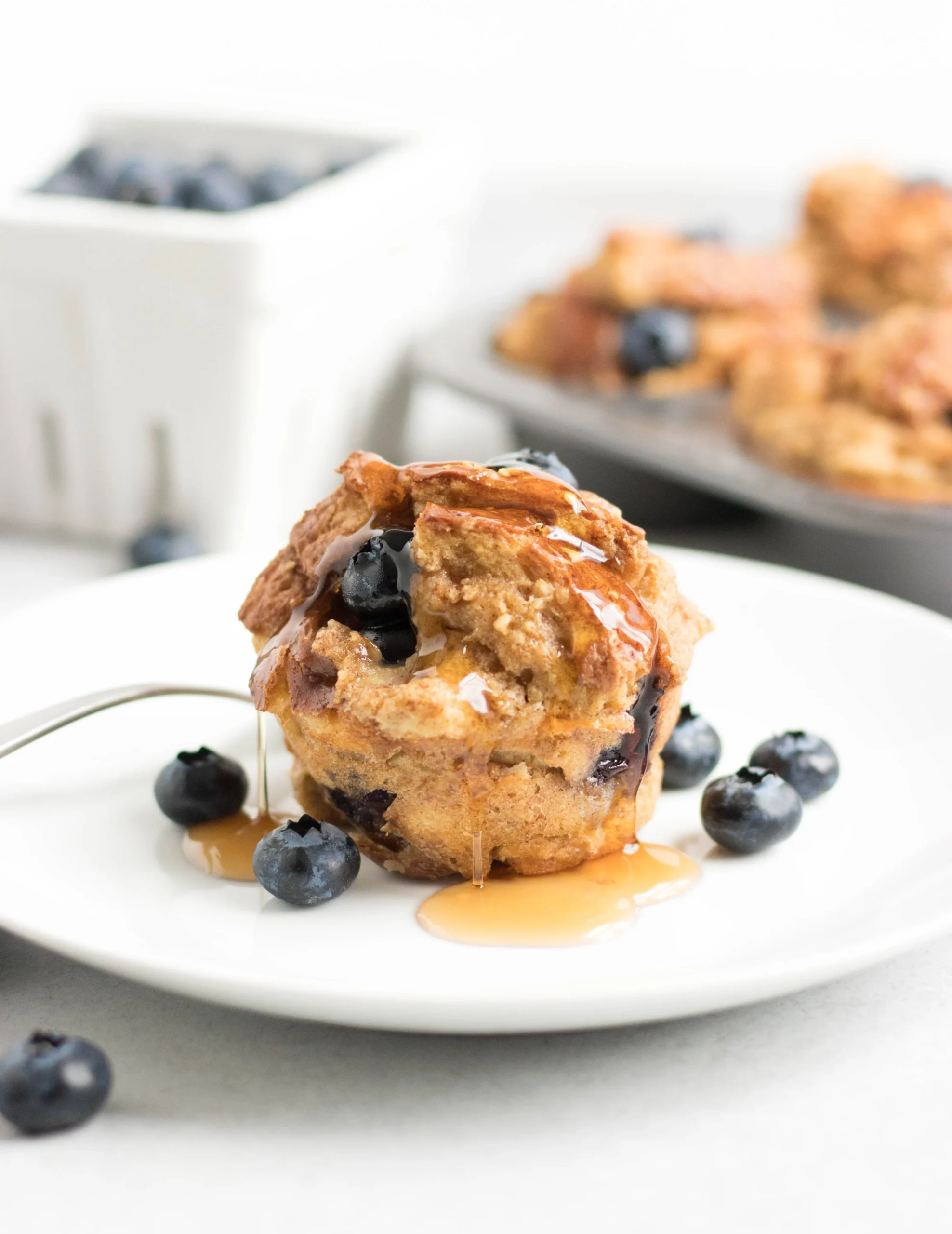 French Toast Muffins with Blueberries