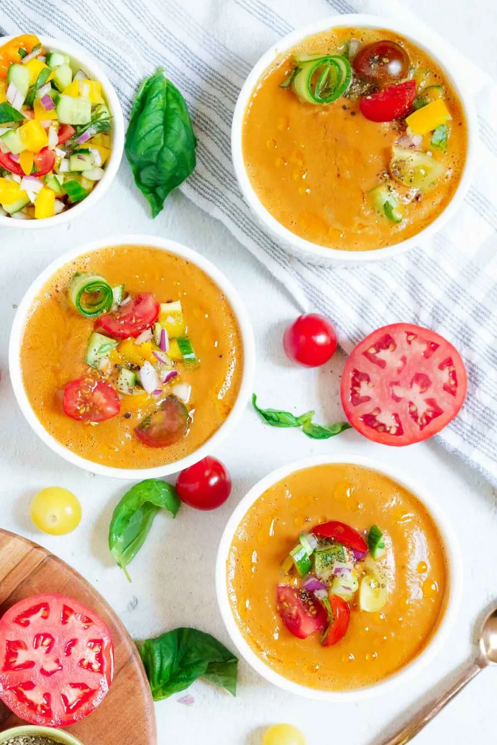 Fresh Tomato Gazpacho in a Vitamix