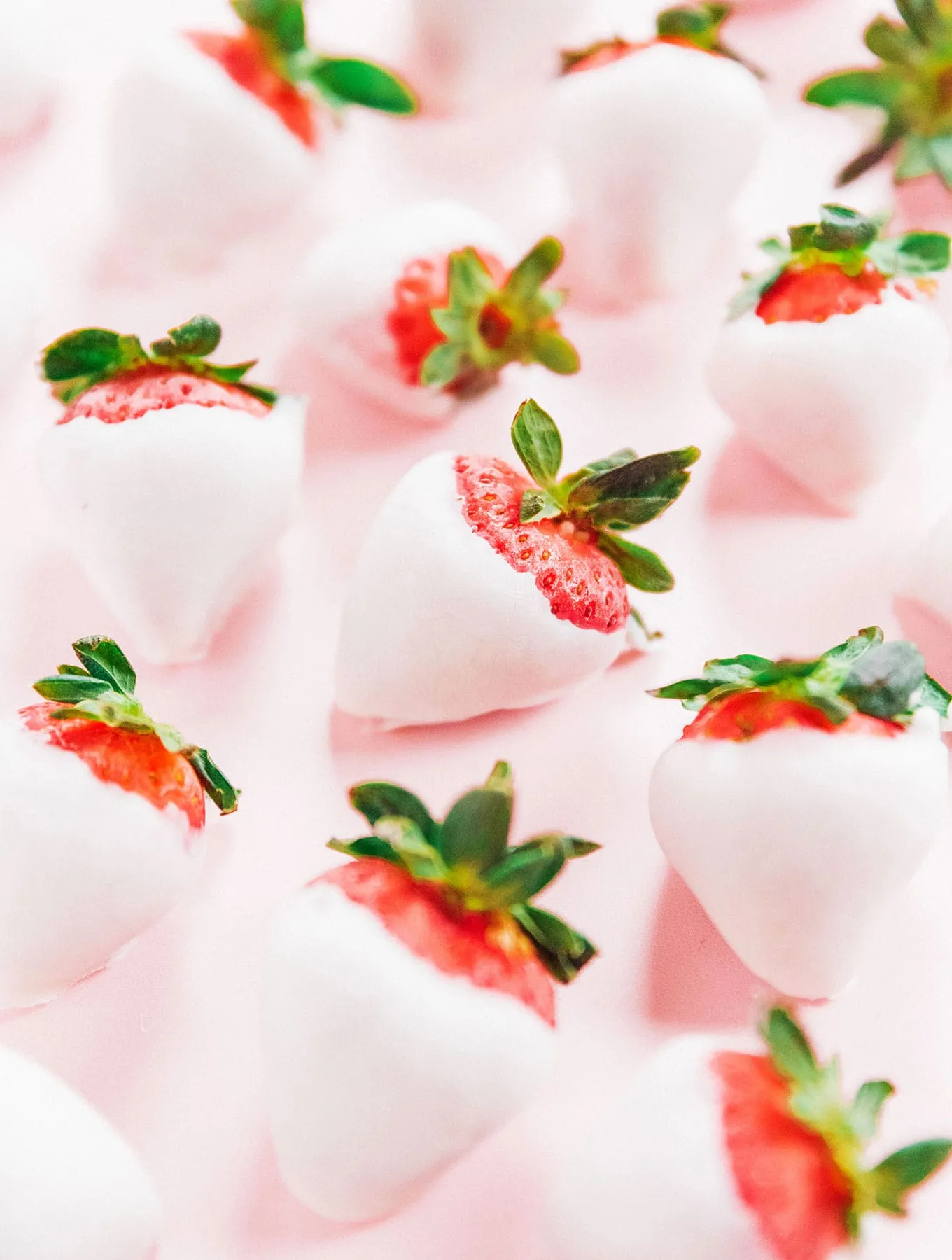 Frozen Yogurt Covered Strawberries