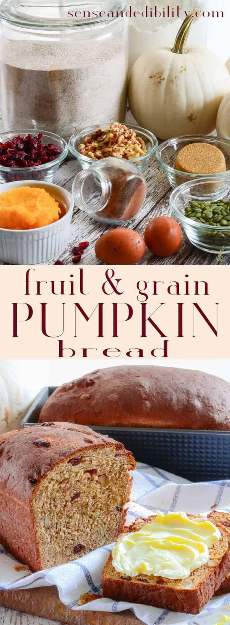 Fruit Grain Pumpkin Bread