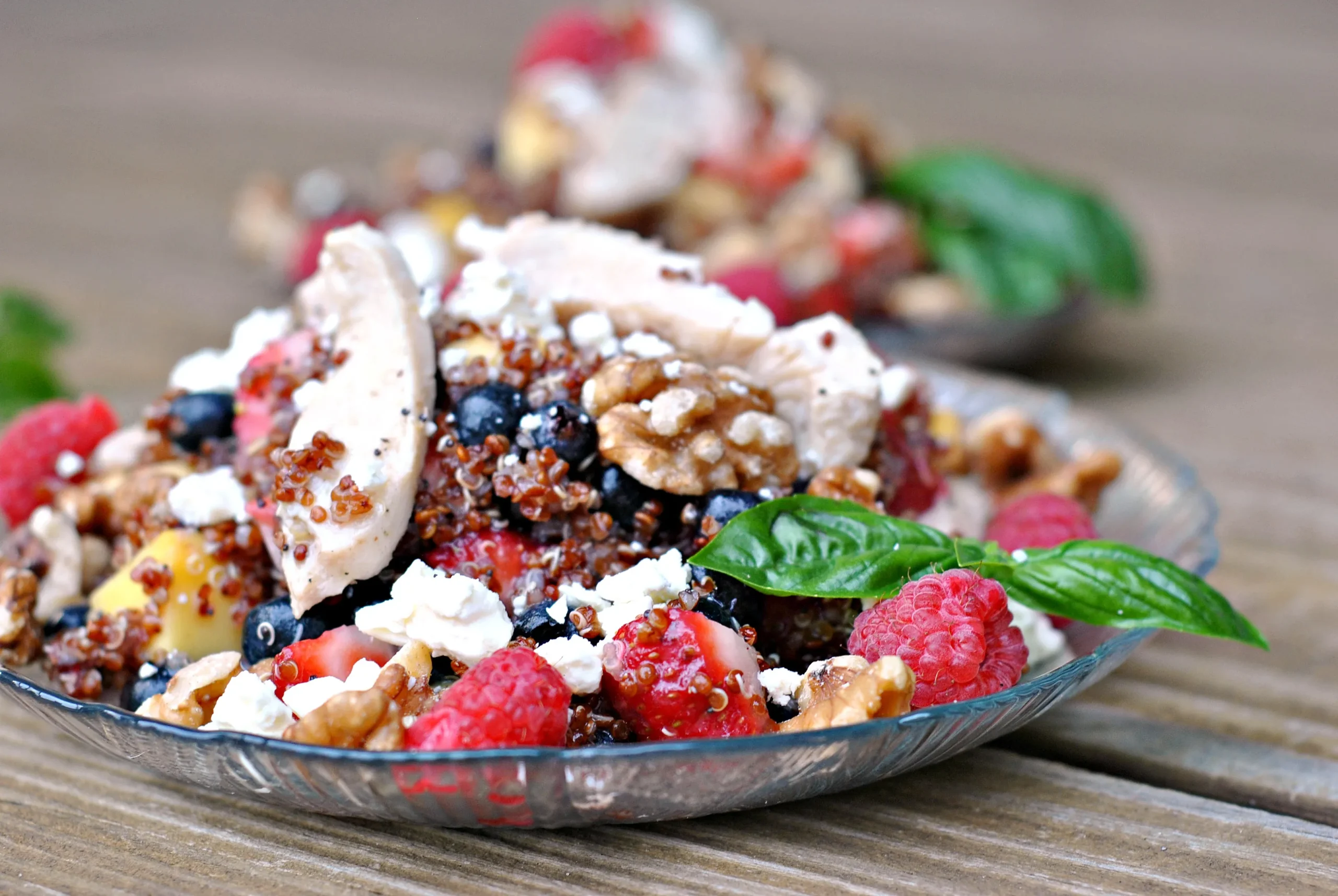 Fruit Quinoa Salad with Citrus Poppy Seed Dressing