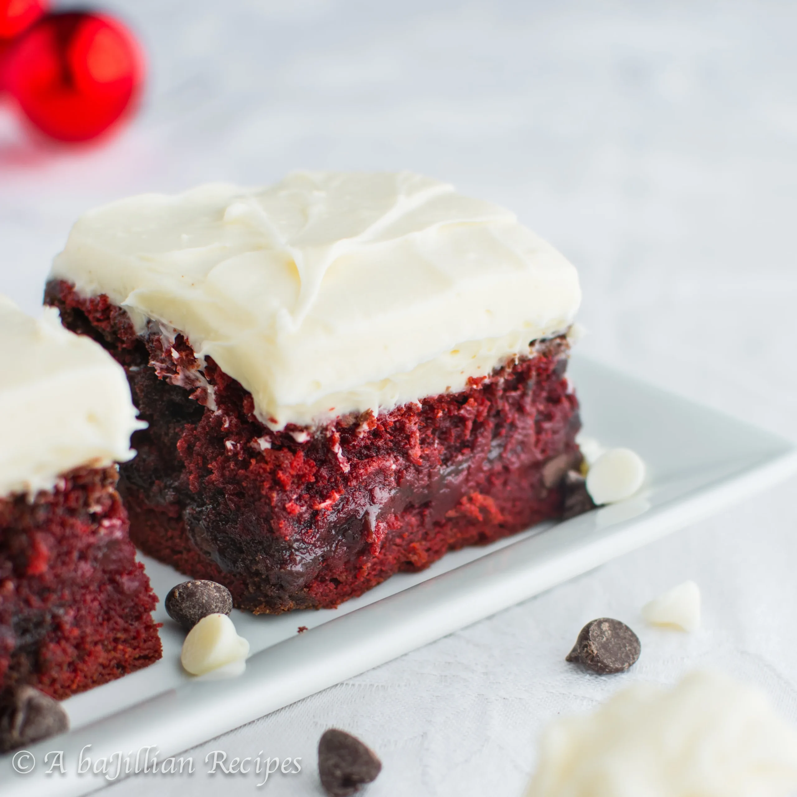 Fudgy Red Velvet Brownies