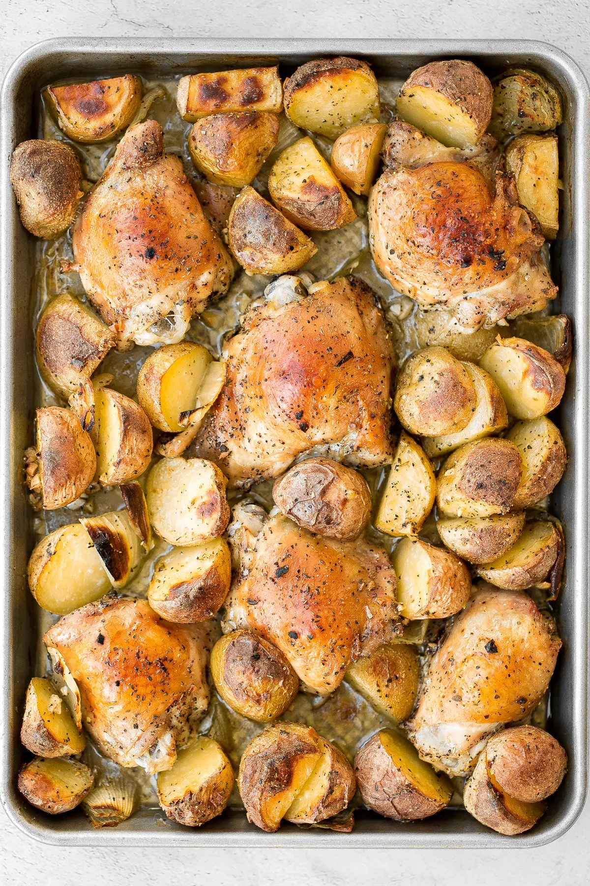 Garlic Chicken Potato Oven Roast