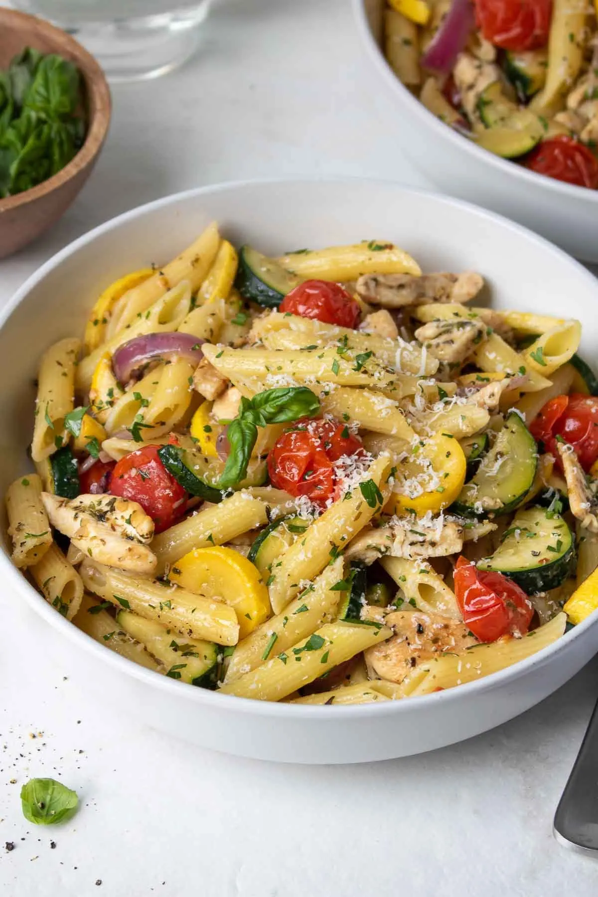 Garlic Chicken Veggie Pasta