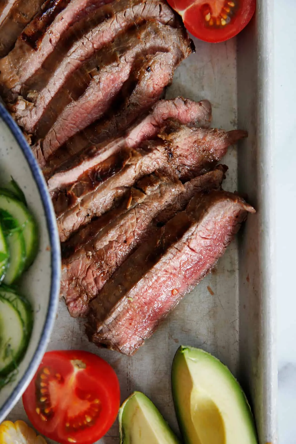Garlic Marinated Grilled Flank Steak