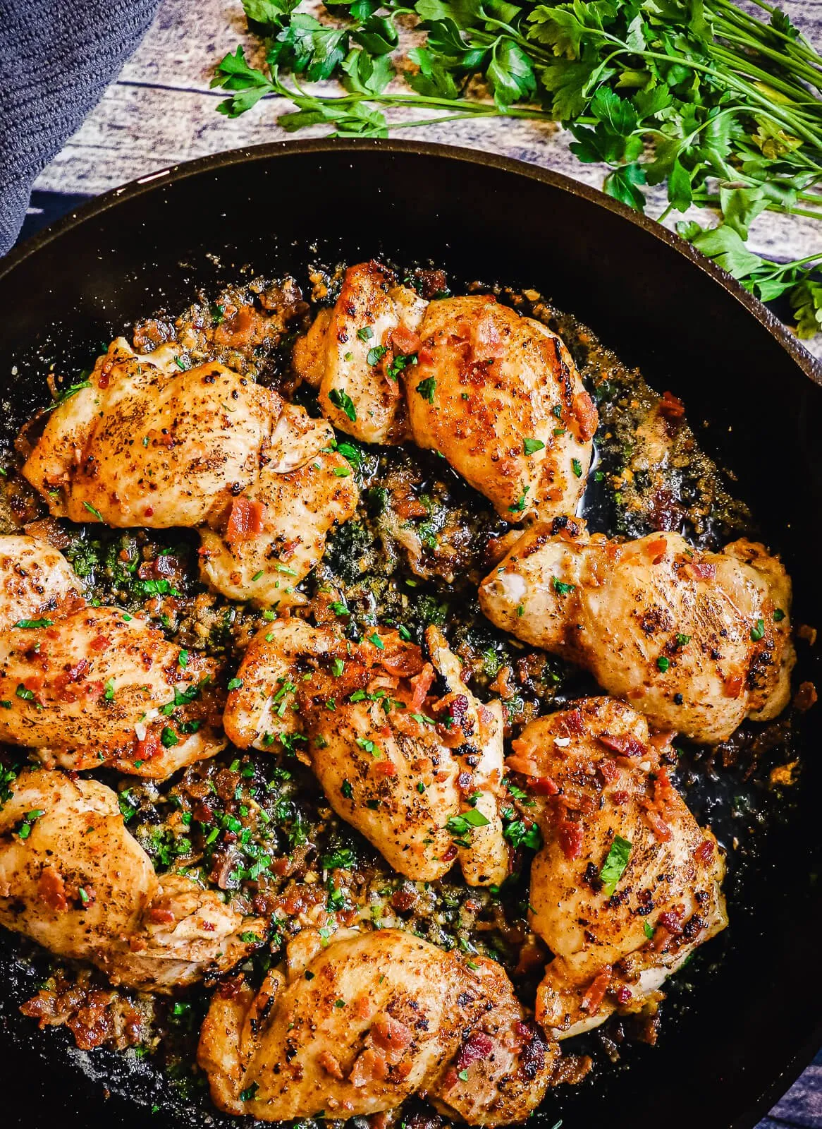 Garlic Parmesan Chicken Thighs