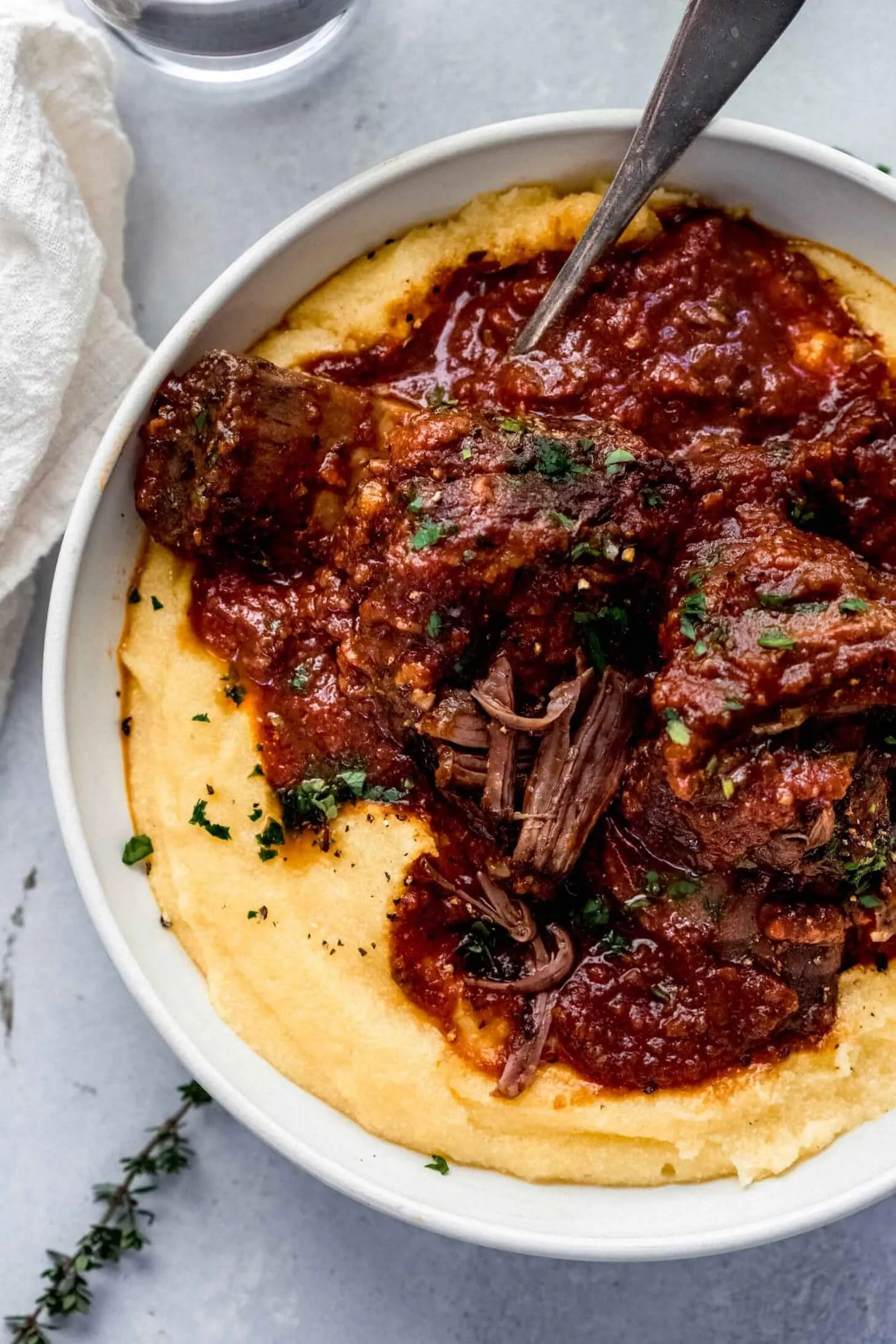 Garlic Red Wine Braised Short Ribs