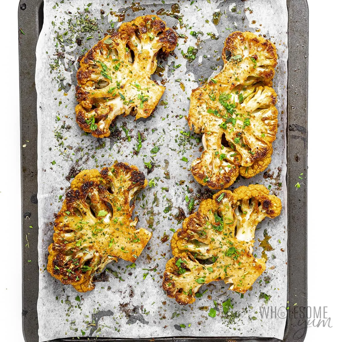 Garlic and Dill Cauliflower Steaks