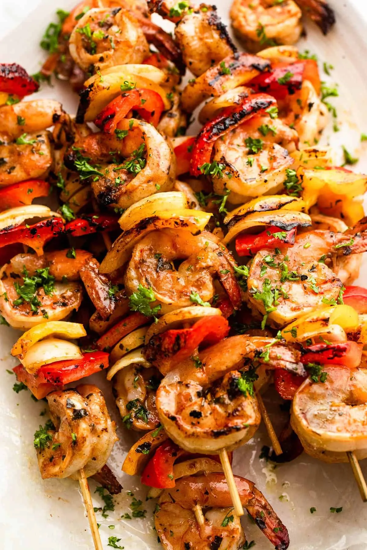 Garlic and Red Pepper Shrimp Skewers