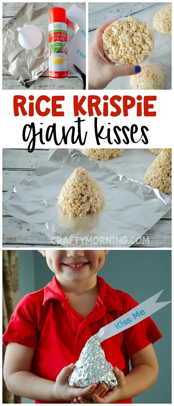 Giant Rice Krispie Kisses