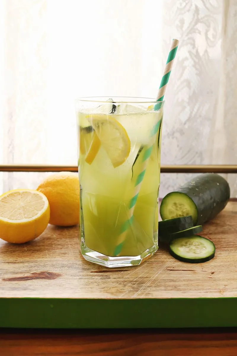 Gin Spiked Cucumber Lemonade