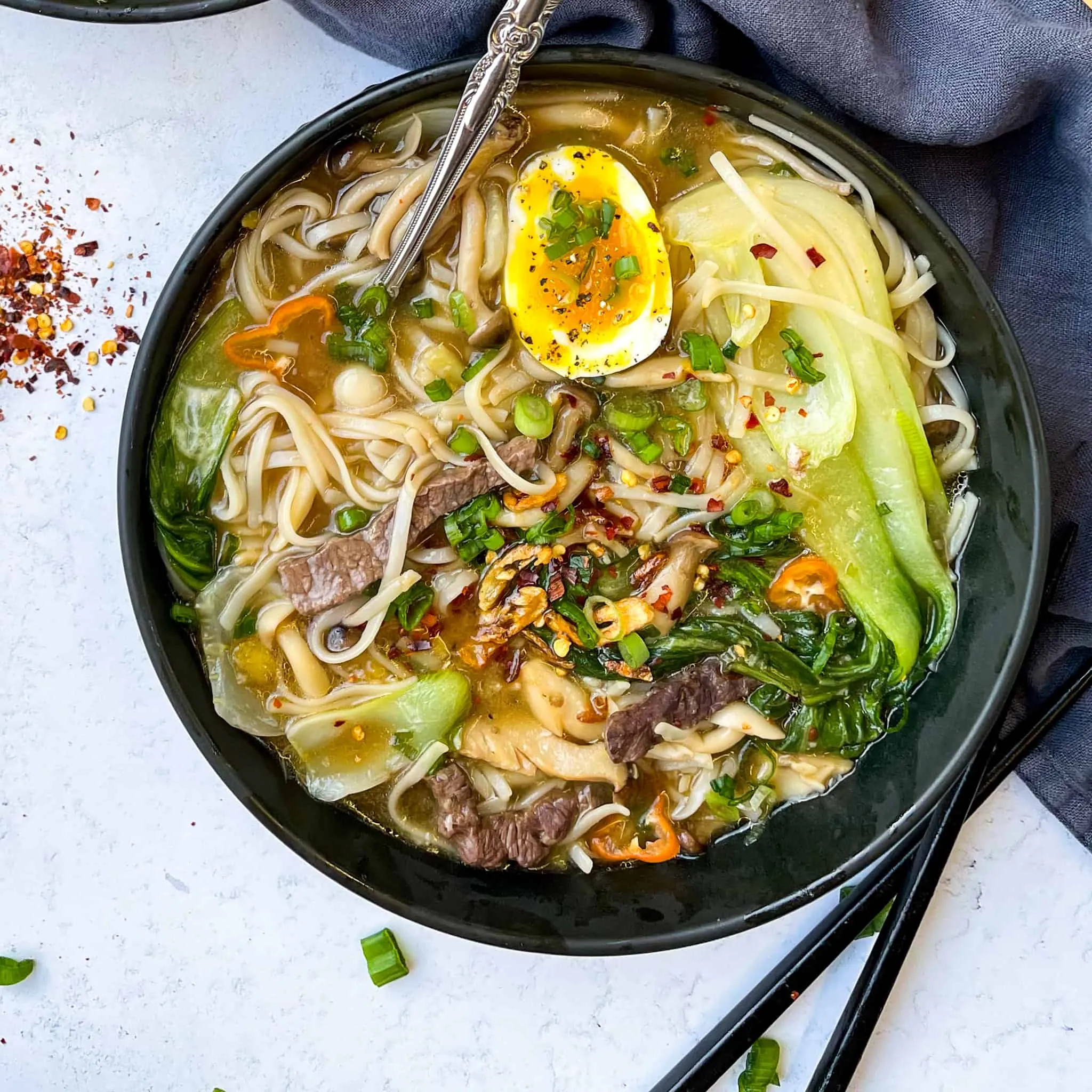 Ginger Garlic Bok Choy Soup