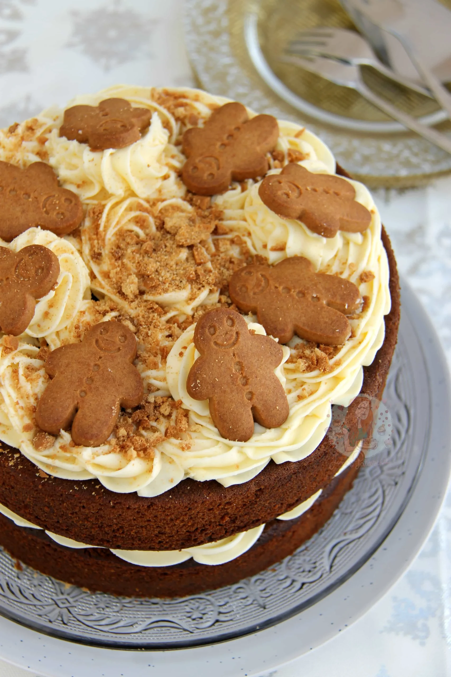 Gingerbread Cake with Brown Butter Frosting