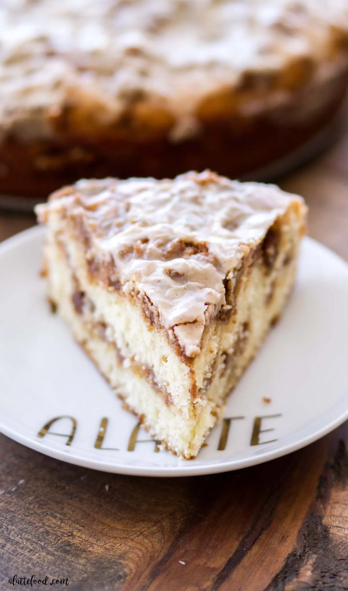 Glazed Cinnamon Roll Cake