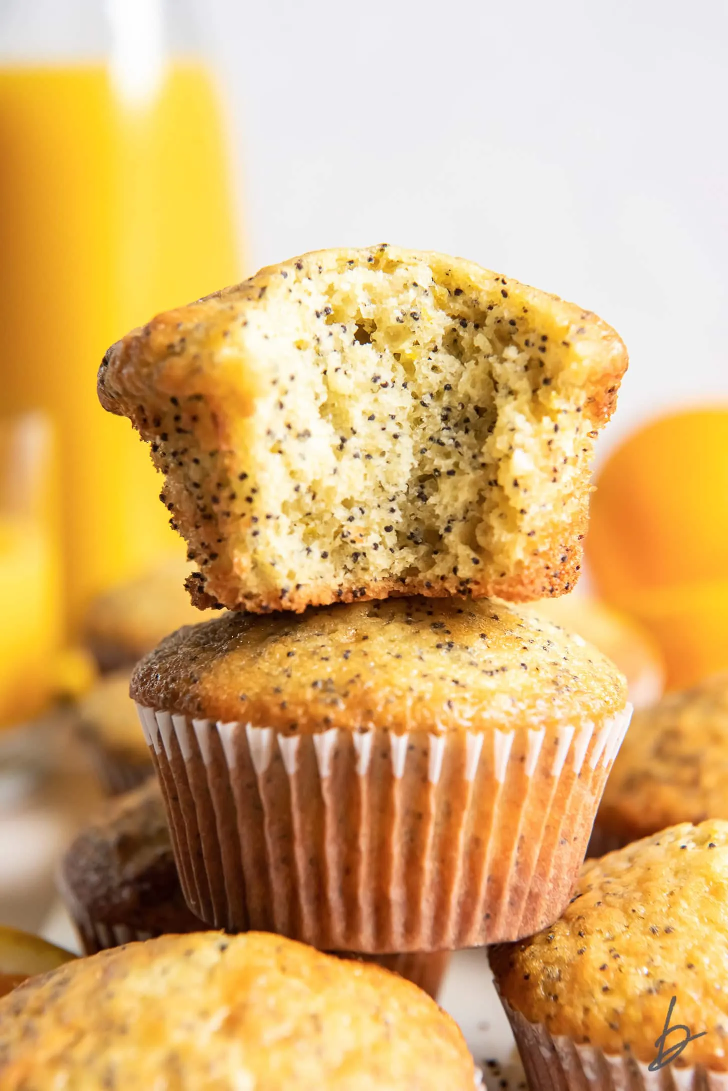 Glazed Orange Poppy Seed Muffins