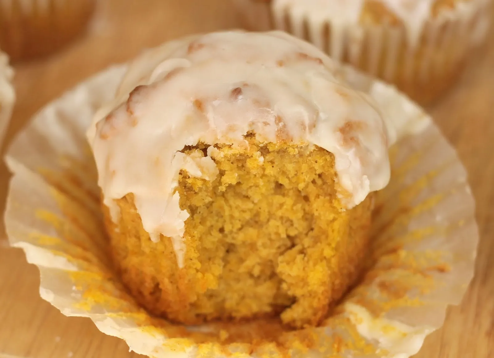 Glazed Pumpkin Doughnut Muffins
