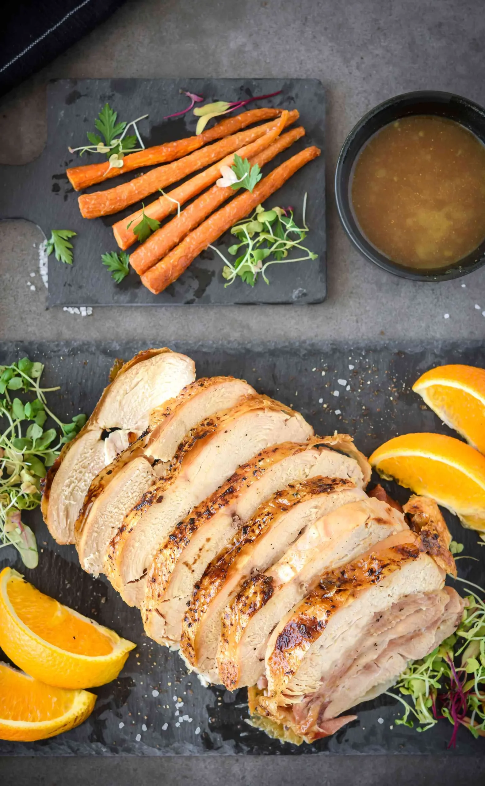 Glazed Raspberry Orange Turkey Breast