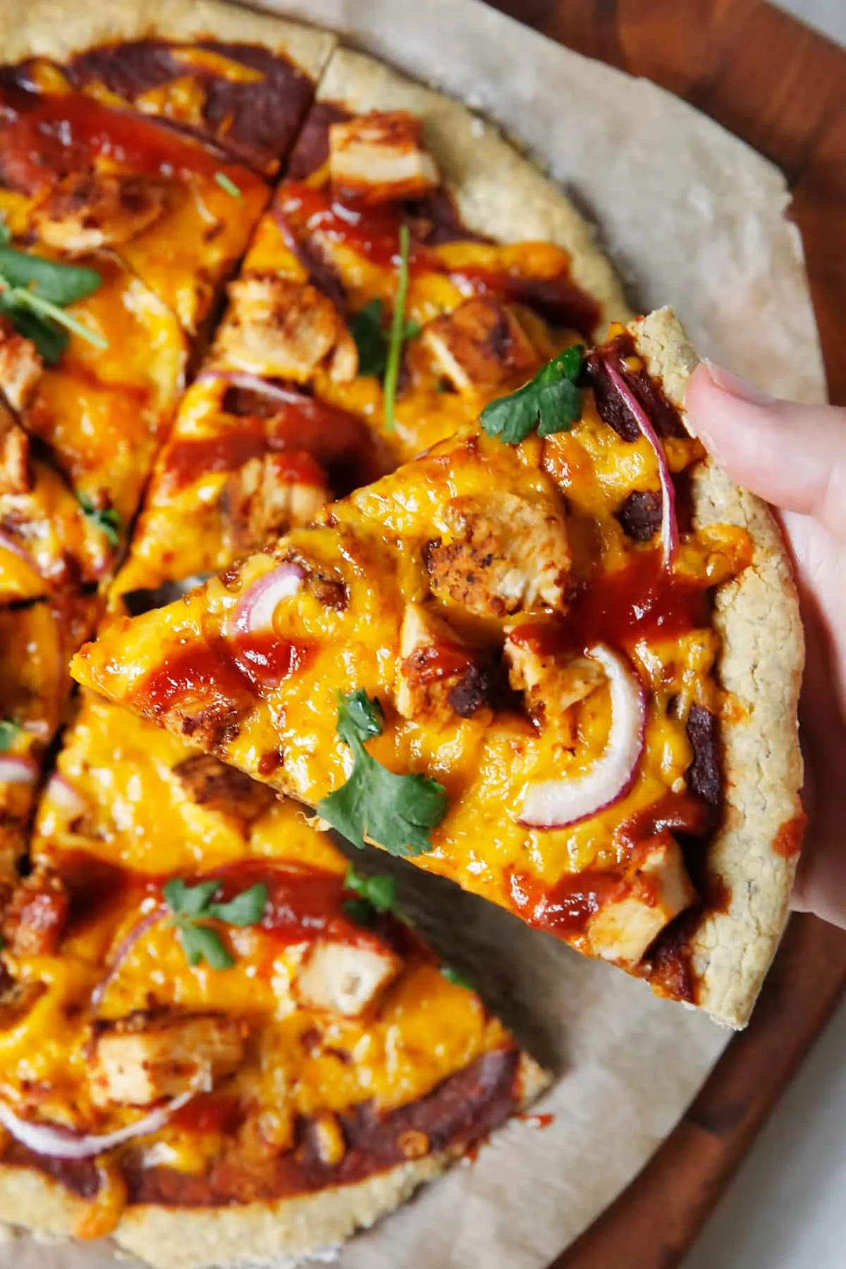 Gluten Free BBQ Chicken Pizza