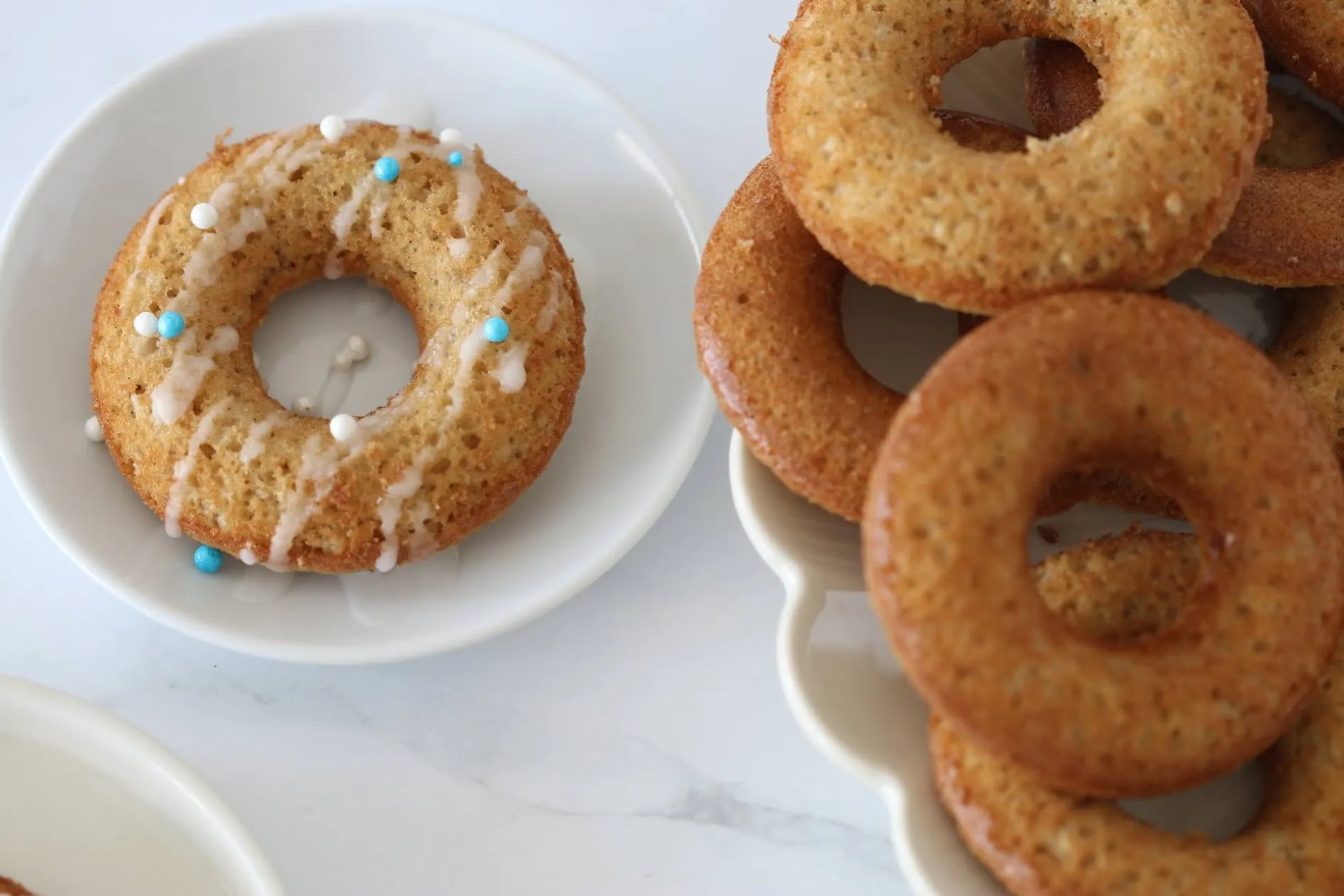 Gluten Free Baked Vanilla Doughnuts