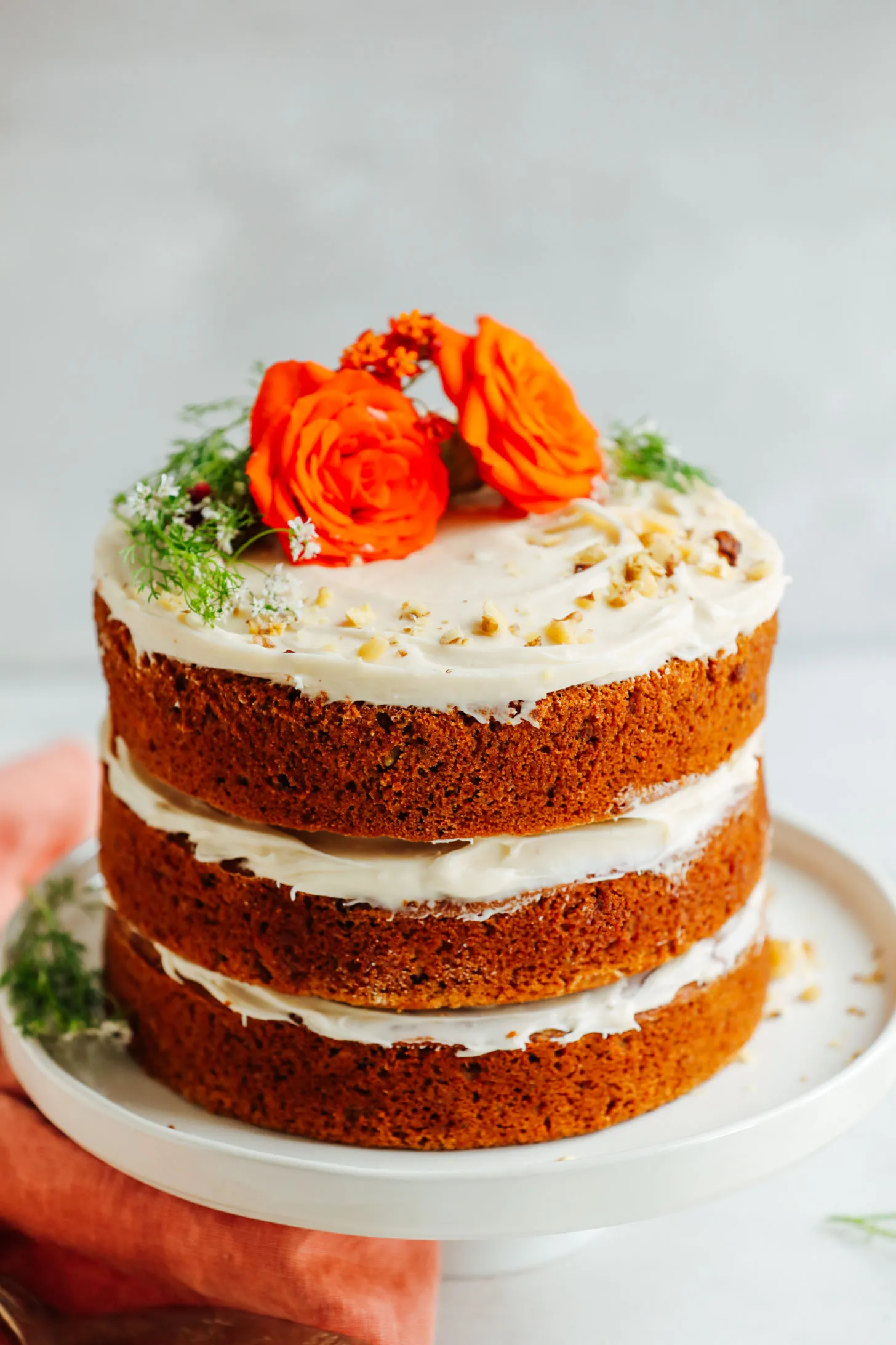 Gluten Free Carrot Cake with Cream Cheese Frosting