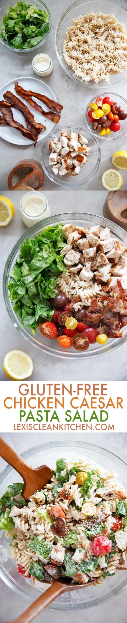 Gluten Free Chicken Caesar Pasta Salad
