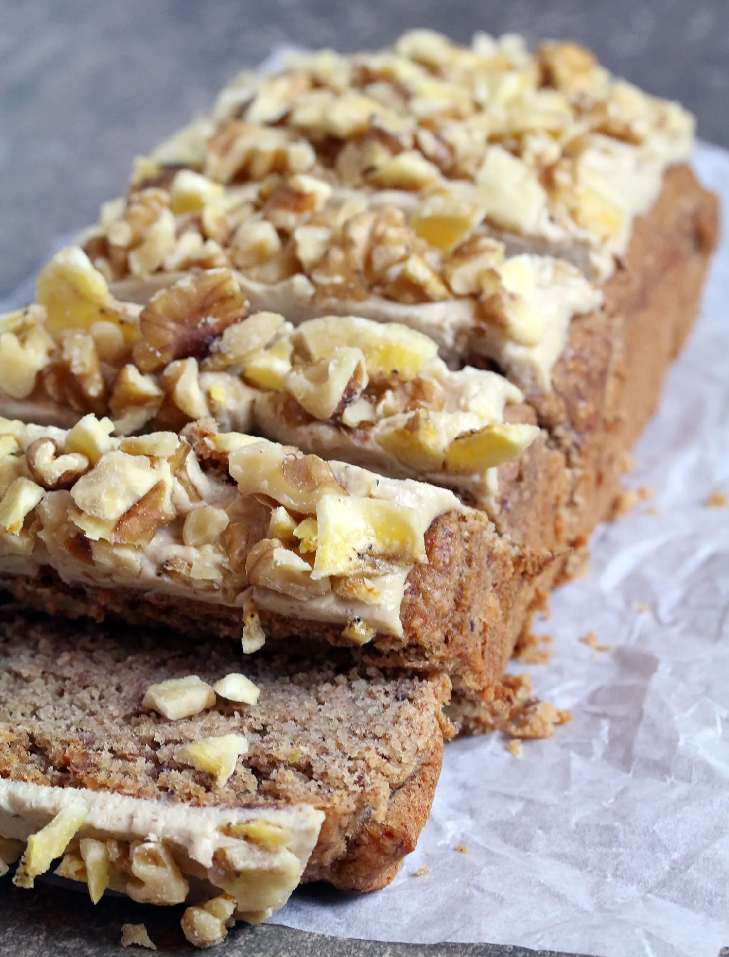 Gluten Free Coconut Banana Bread with Walnuts