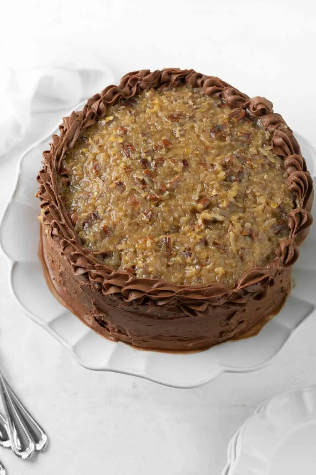Gluten Free German Chocolate Cake (Dairy Free Option)