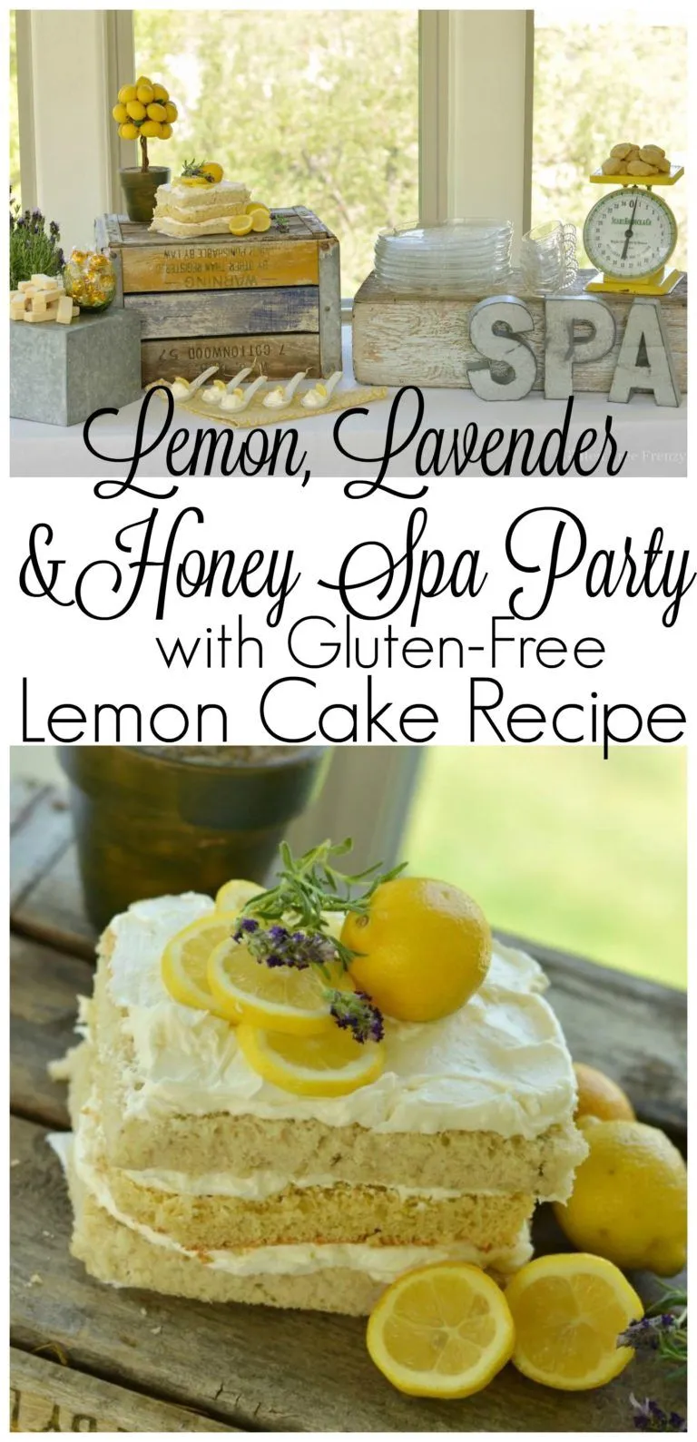 Gluten Free Lemon Lavender Honey Cake