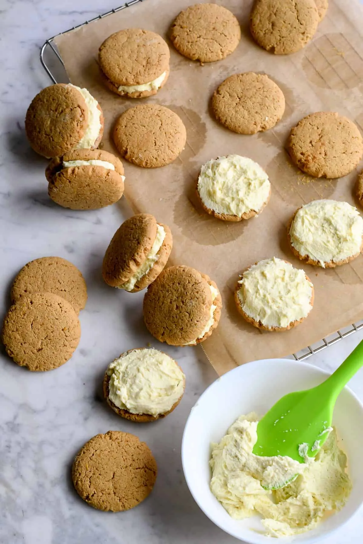 Gluten Free Lemon Sandwich Cookies