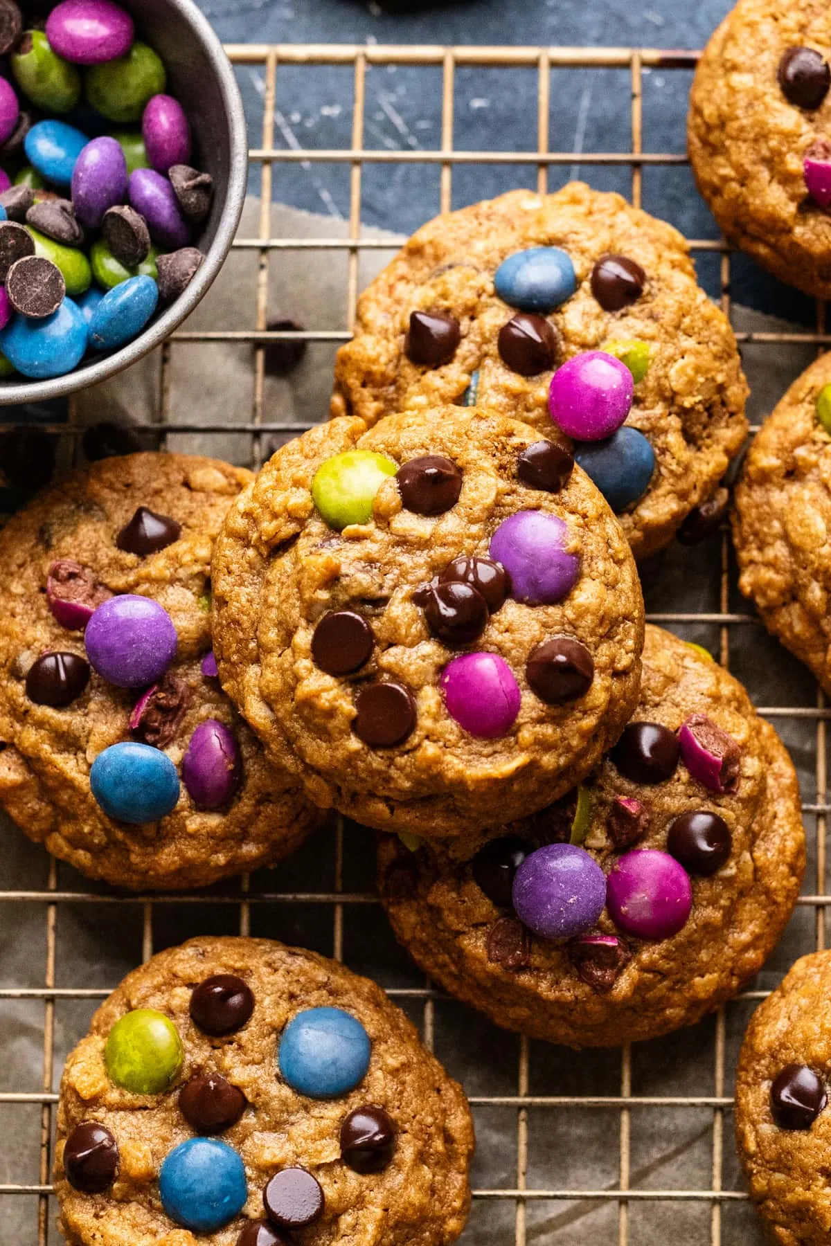 Gluten Free Monster M&M Cookies