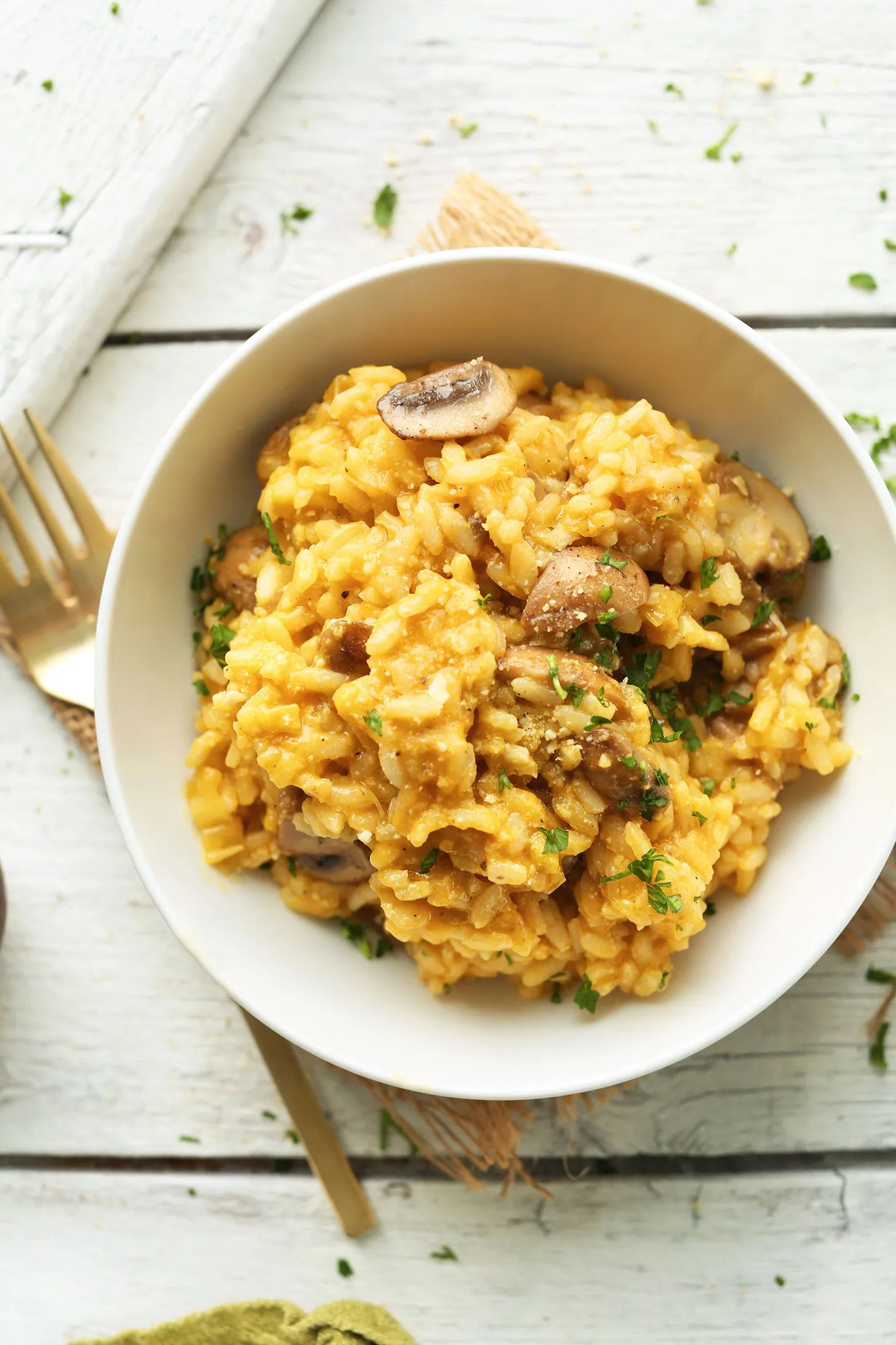 Gluten Free Risotto with Mushrooms