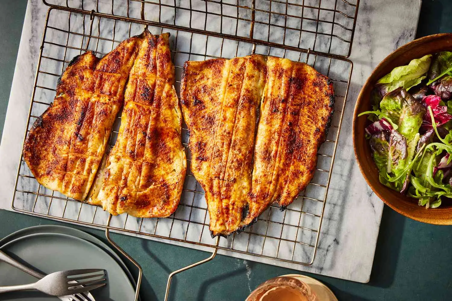 Granddad Ken's Crispy Grilled Trout