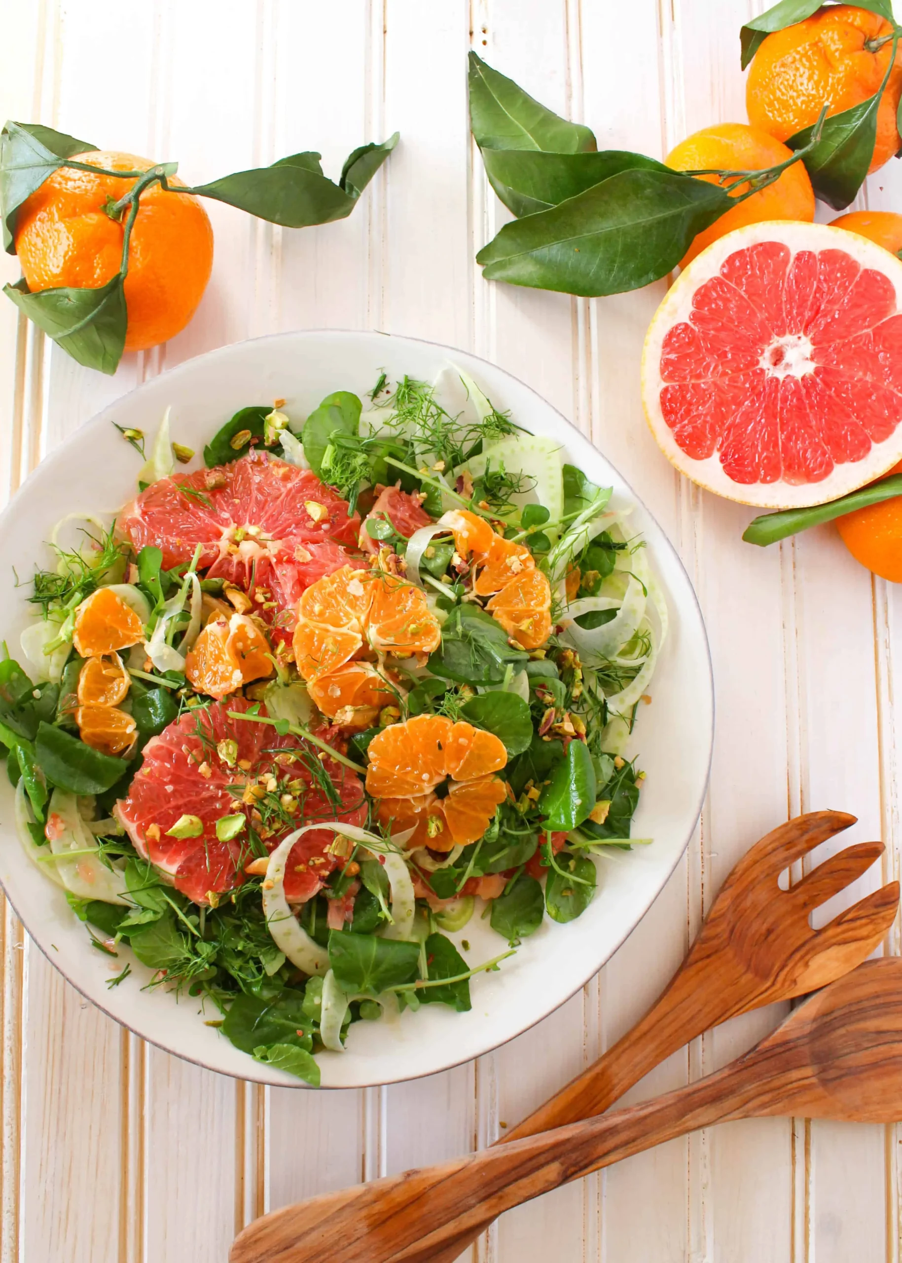 Grapefruit Mint and Fennel Salad with Pistachios