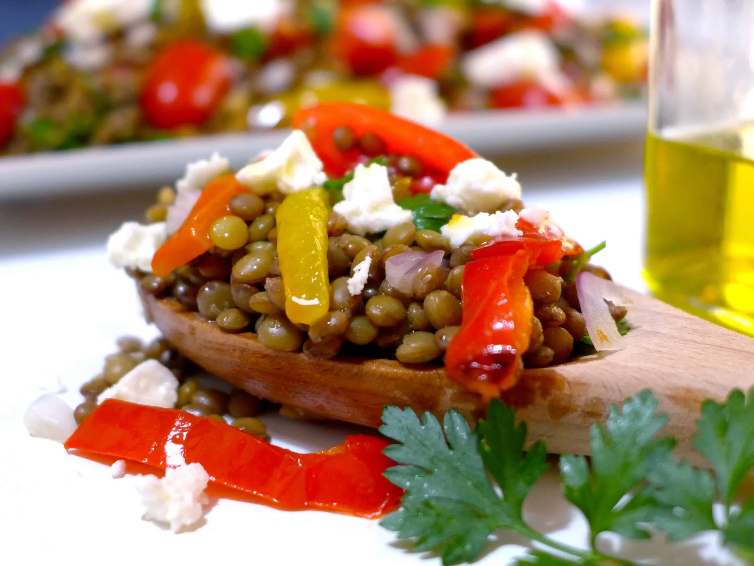 Greek Lentil Feta Salad