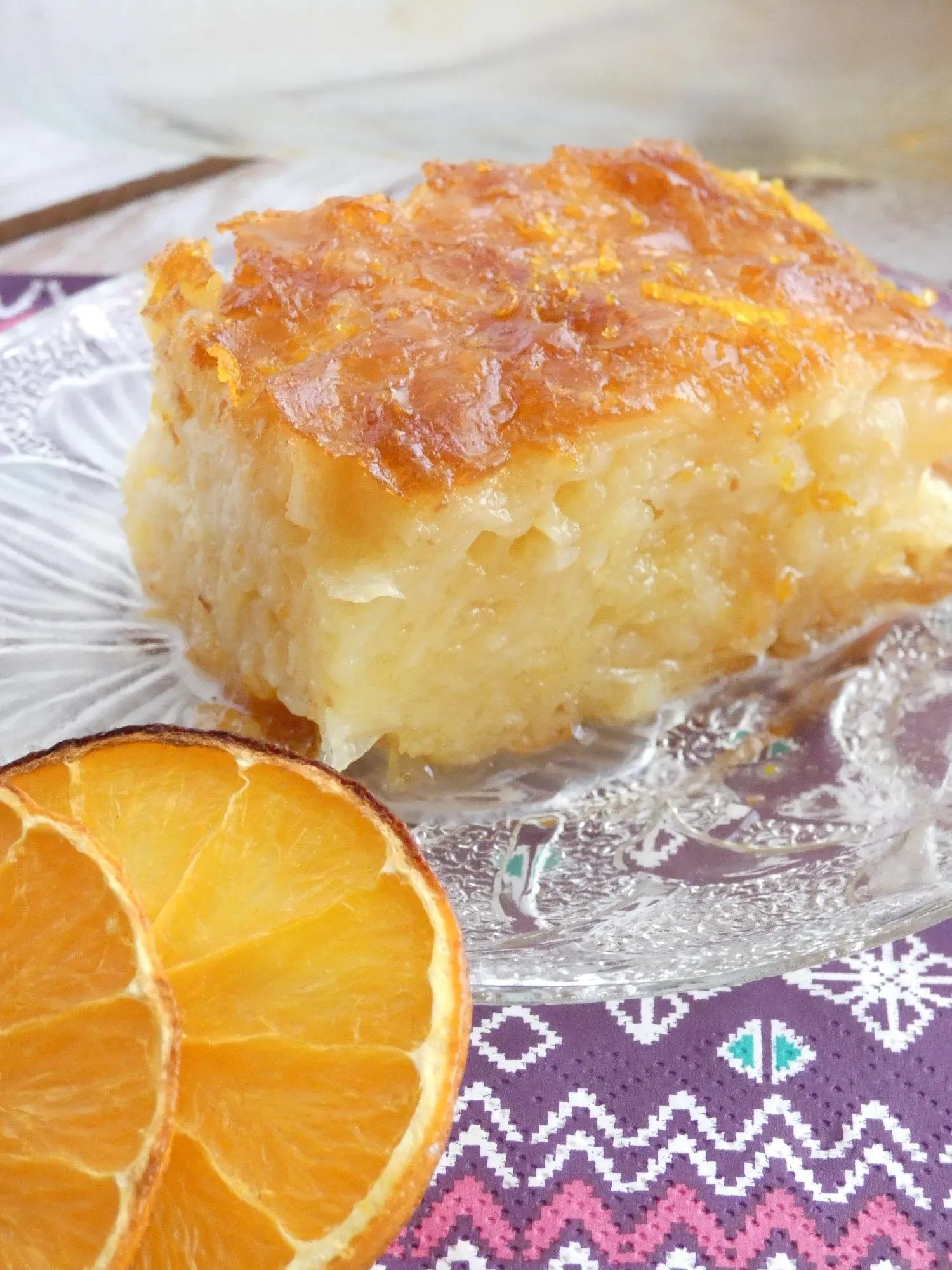 Greek Orange Phyllo Cake Portokalopita